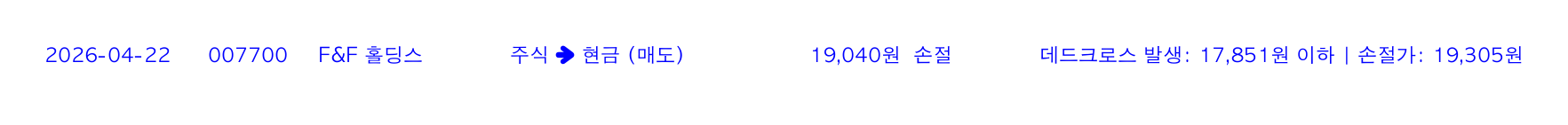 포지션 변화 알림